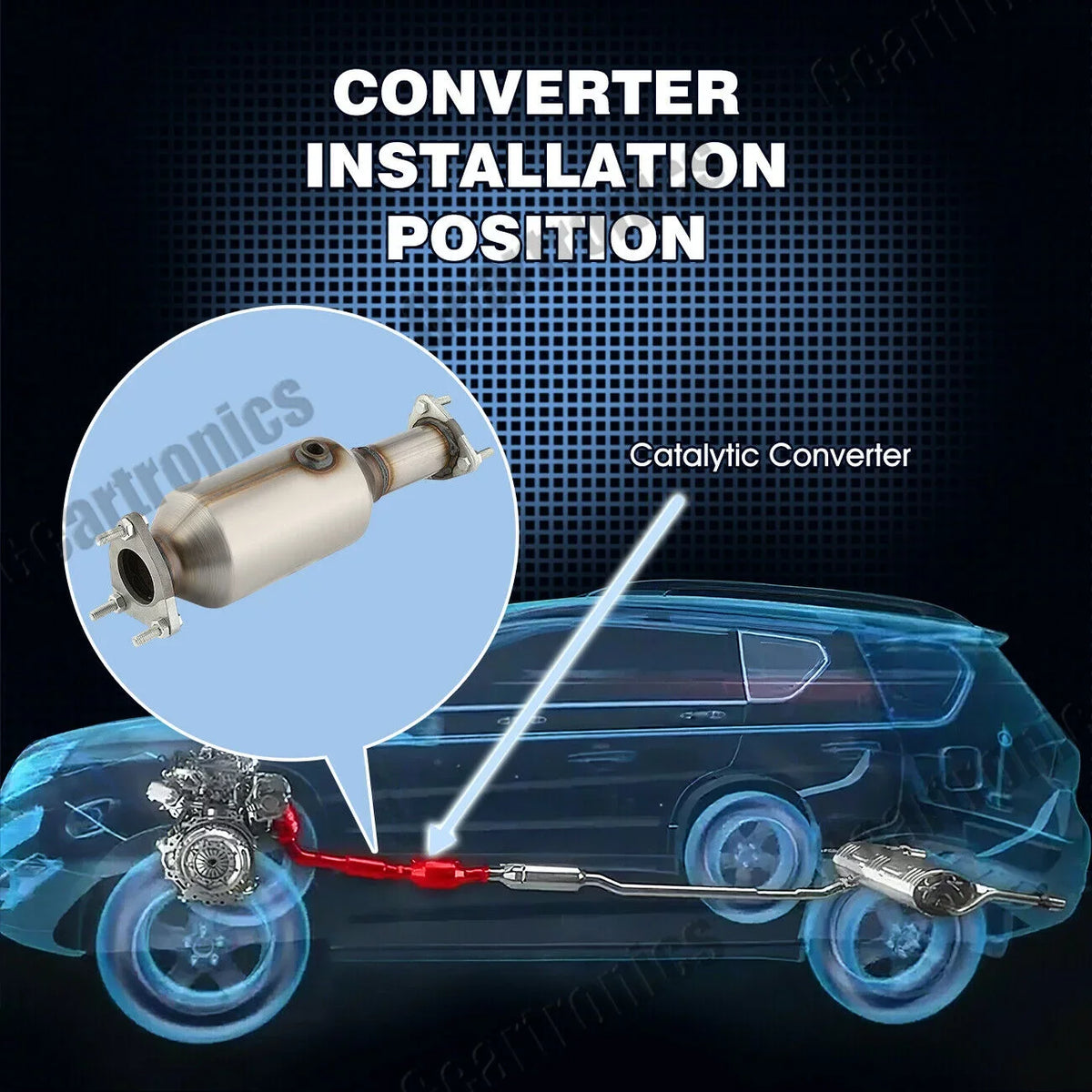 Value Converter Accord 4cyl for Honda Catalytic 2.3L 1998 1999 2000 SE 2001 2002