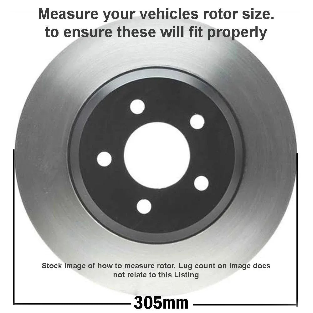 '- Country Journey Inch Town & Dodge Detroit Disc Caravan Rotors: Ram Routan Rear 12.01" Grand C/V Rotors Rotor Replacement Brake Brakes for VW Axle