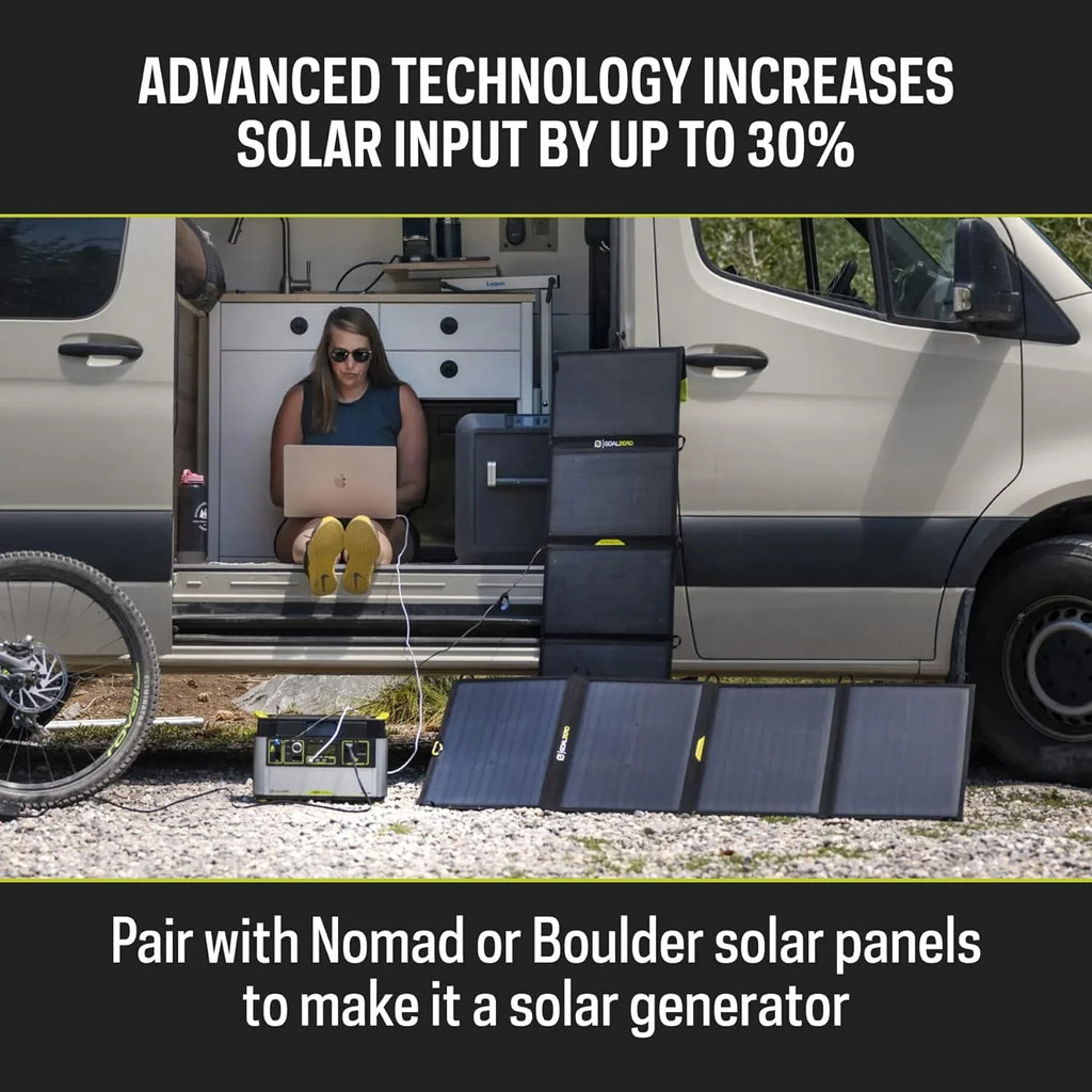 Solar and Power Yeti Station, Powered for (Refurbished) Tailgating, Emergency Goal Zero Restored Core Power 1000W Generator Camping Portable