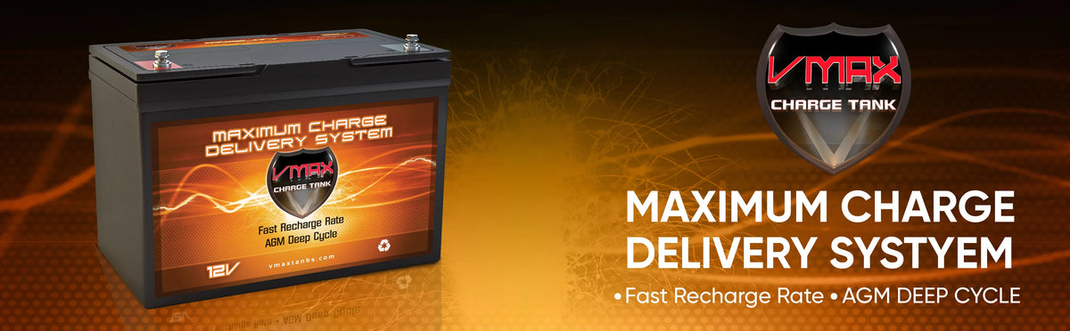 Trolling 12V for Marine Thrust 100Ah Pound Volt Deep Motors AGM MR127-100 Battery 45lb 45 VMAX 12V Cycle 12