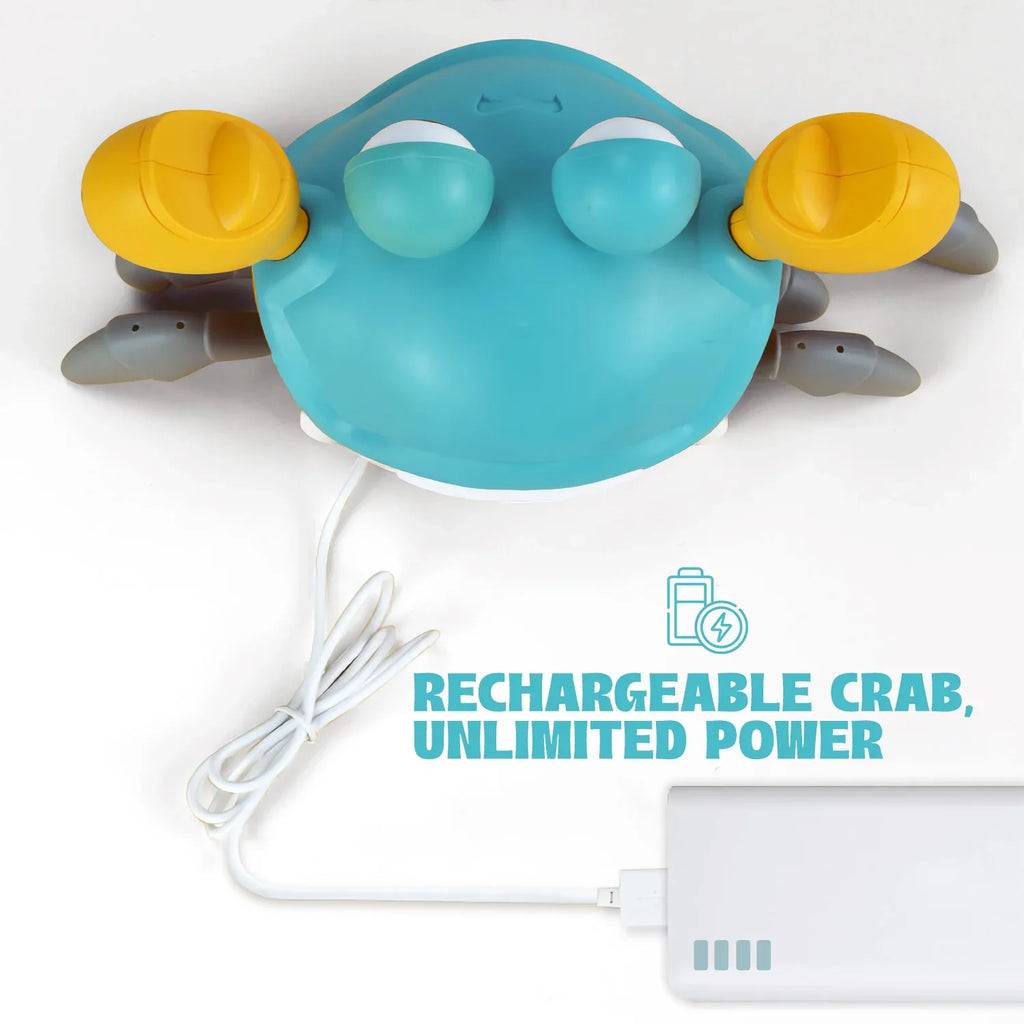 And Entertaining Kids Years And Crawl Crawling Little Cognitive Favorite And 6-12 Learning Tummy Kids - Light 0-6 Months Music Myron Gift Toddlers With Time, Development Crab Sensory For