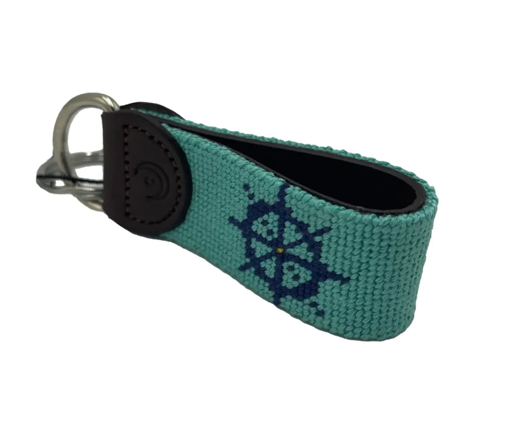 Nautical - Wheel Key Anchor Fob and