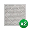 8 For Pleated Honeywell REP Pack) 16x25x4 HVAC Filter (2 MERV F100F2002 Air