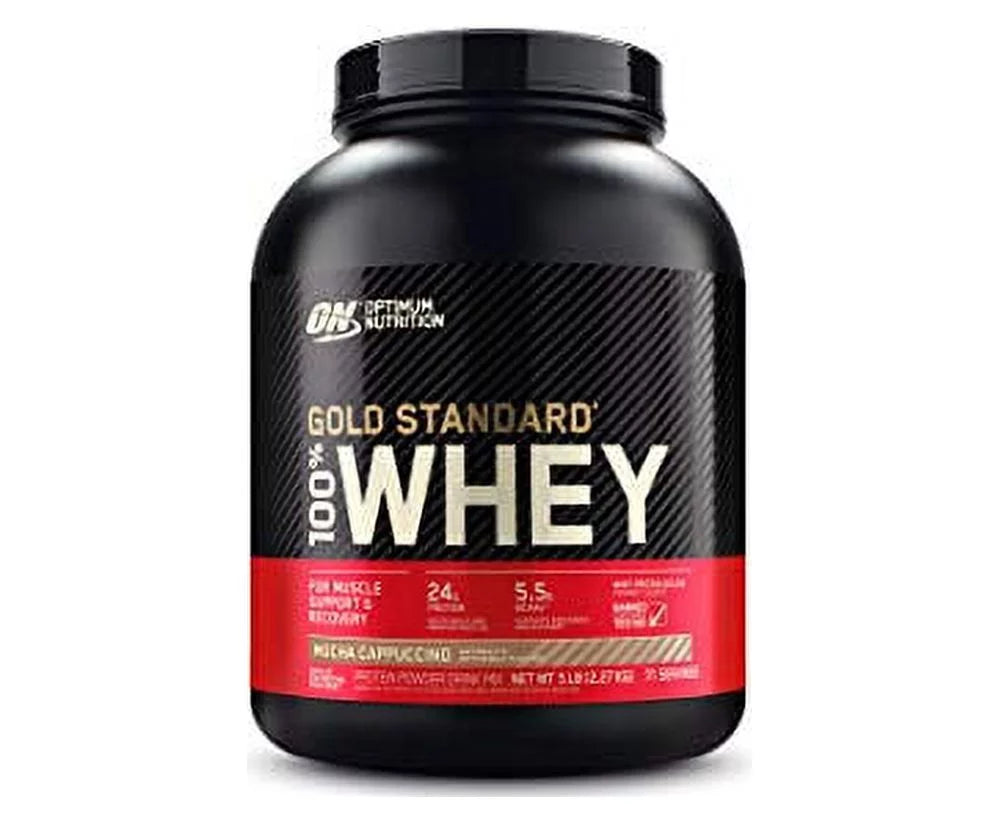 Nutrition Protein , Pound 5 May Oz Vary), Cappuccino, Mocha Powder(Packaging 100% Standard Gold 80 Whey, Optimum