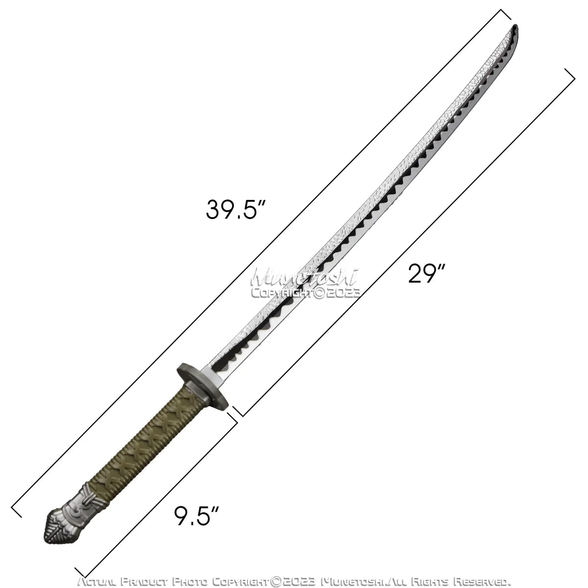 Samurai Katana Elden Fantasy Medieval Munetoshi 39.5” Moonveil FOAM Sword Cosplay