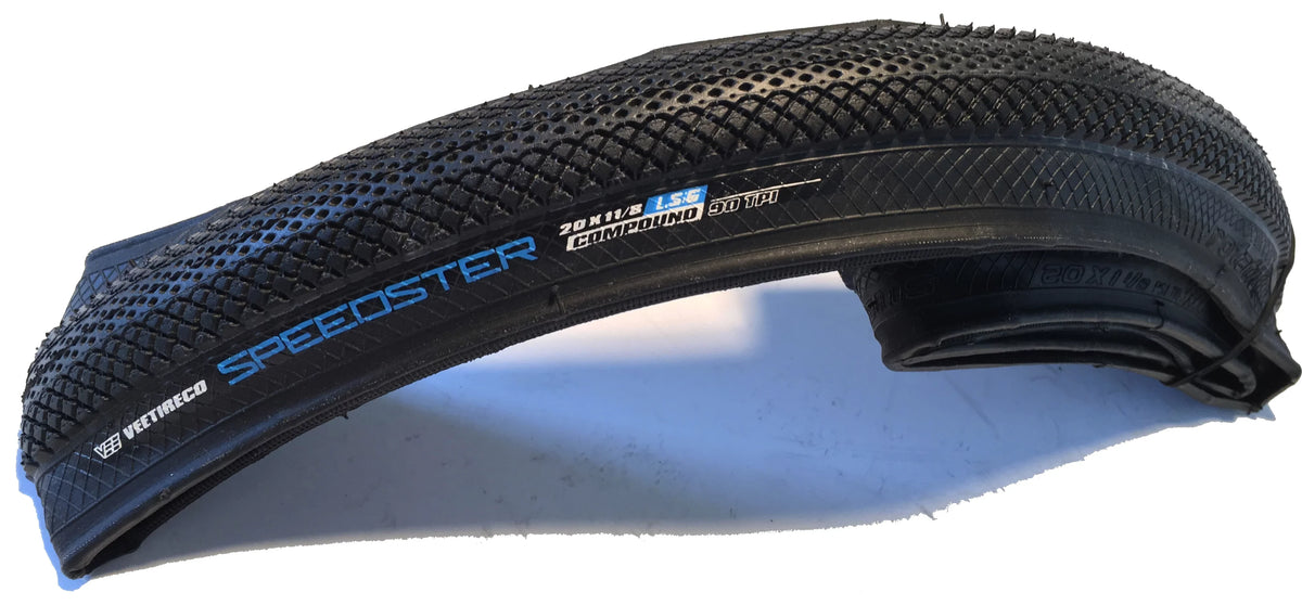 BMX BMX Tire Vee Folding 28-451 Speedster Tire 20x1 1/8 Bike Bead