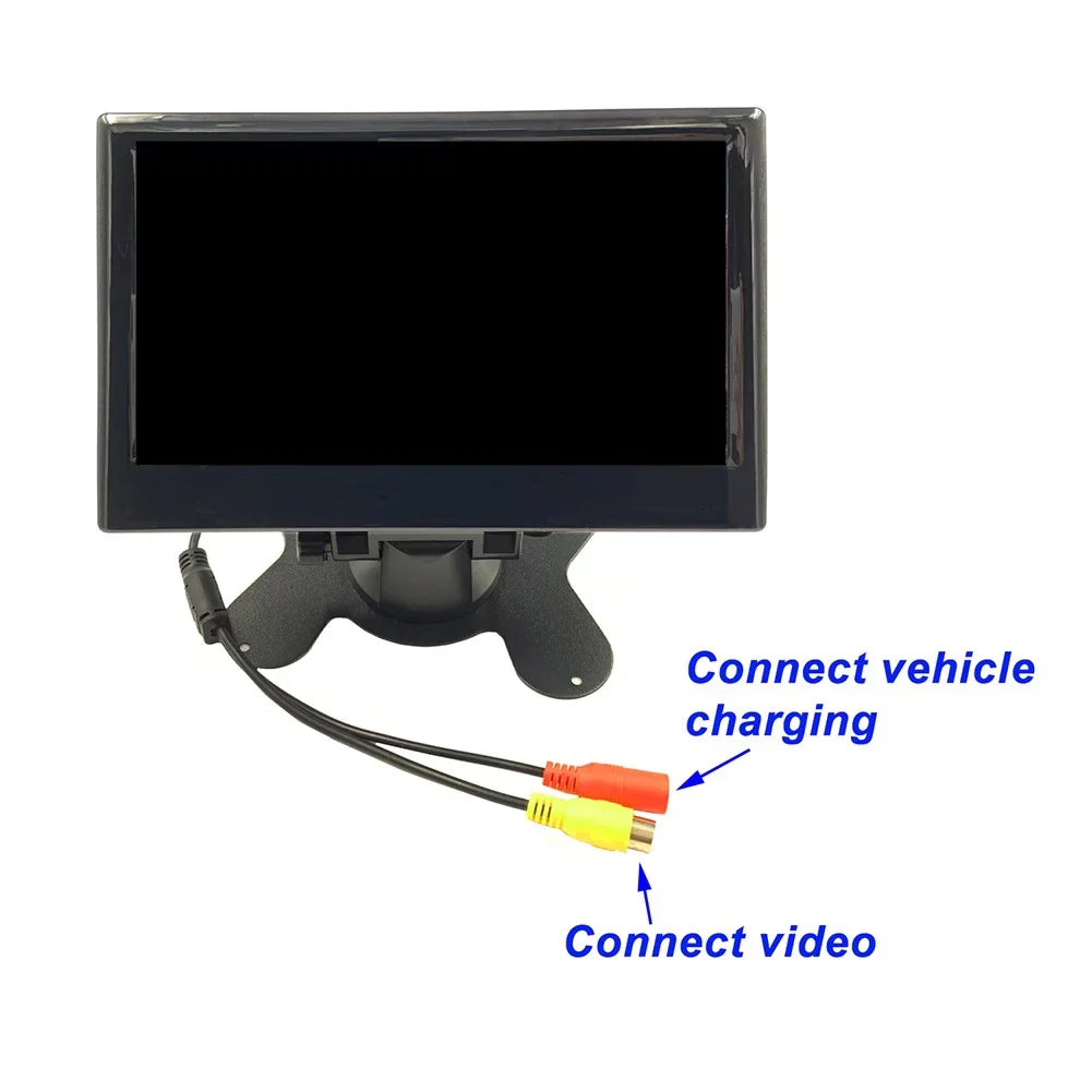 IR Rear LCD Truck View and 7\\\" Lorry Tractor Backup Camera Monitor Reversing Kit Gerich