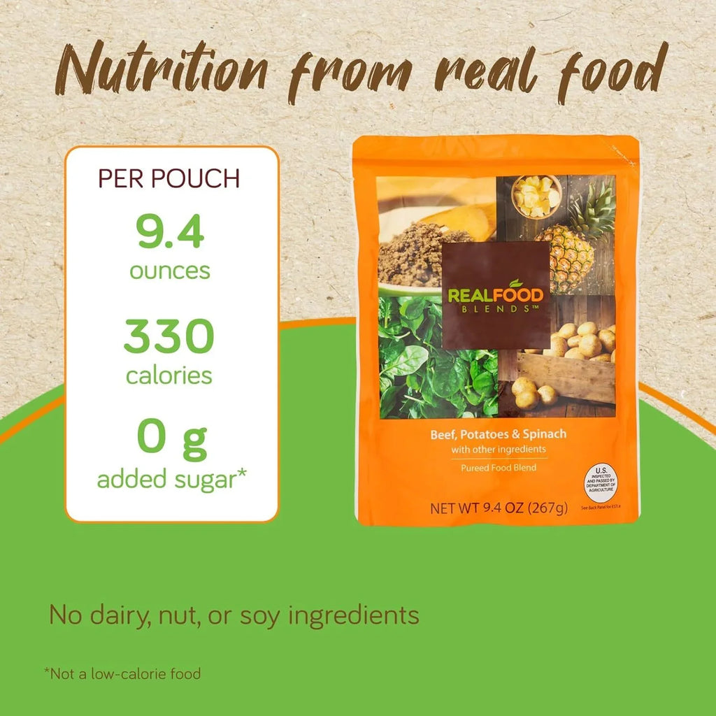 '- 9.4 for Oz Tube Meals 12) Variety Pouch Blends Real (Pack Food of - - Pack People Fed