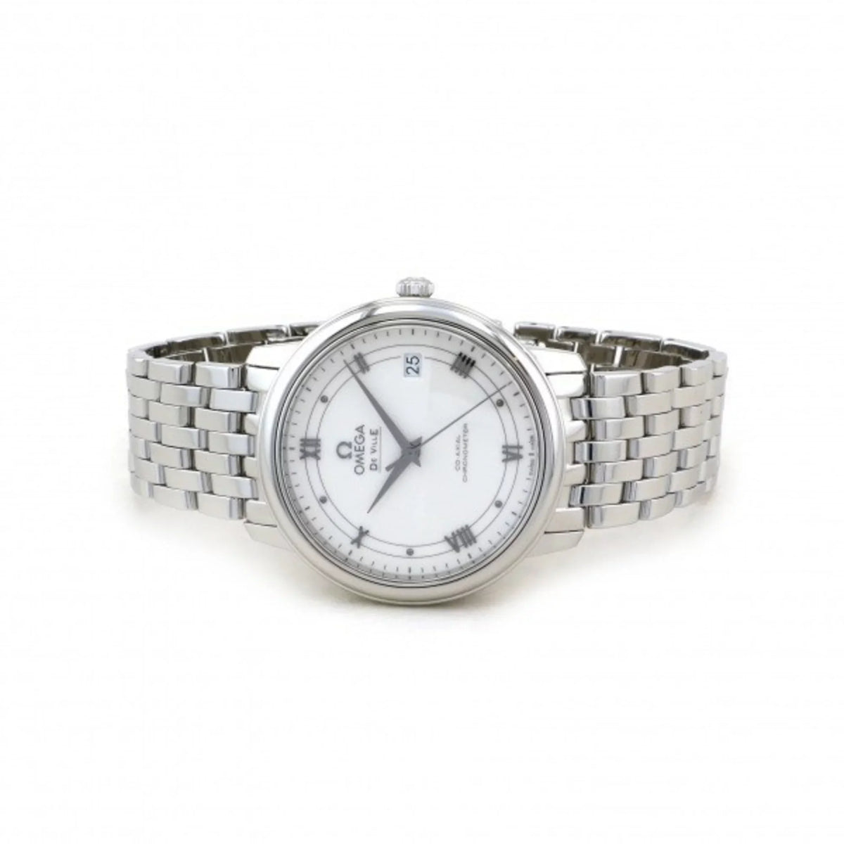 Pre-Owned Omega Silver 424.10.37.20.04.001 Ville Watch OMEGA Dial Women's Co-Axial (Good) Chronometer De