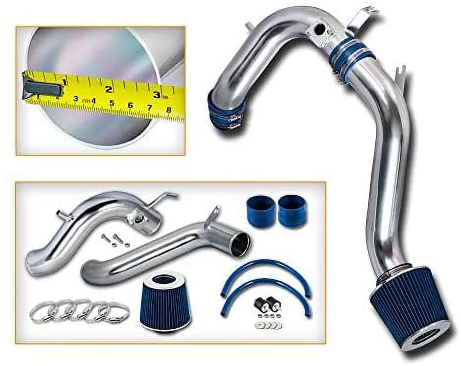 08-12 Rtunes Accord For Filter Intake 2.4L Cold Combo Kit Honda Racing Air Compatible + L4 BLUE