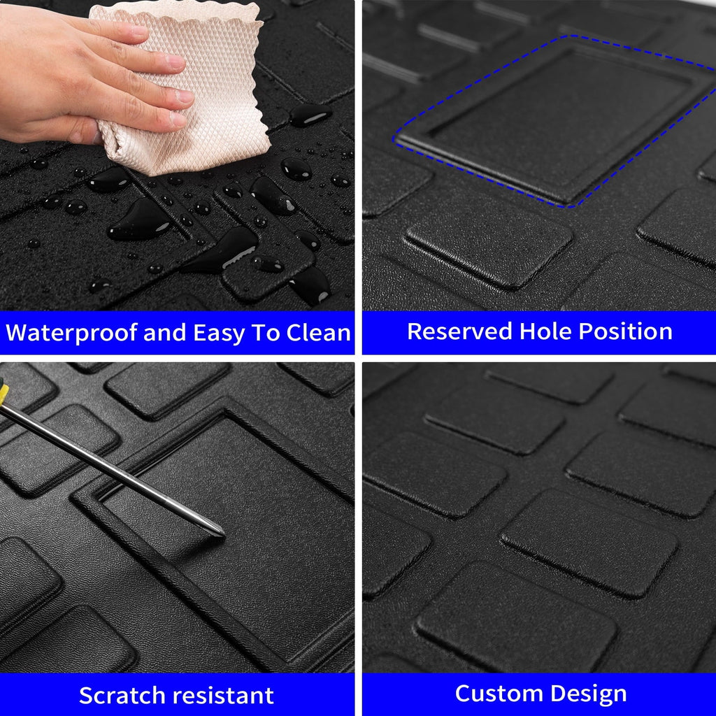 Mats) Backrest Row Toyota (3rd Mat+Floor 7 Cargo Mats+Trunk Trunk Fit Mat Liner 4Runner 2013-2023 Seats