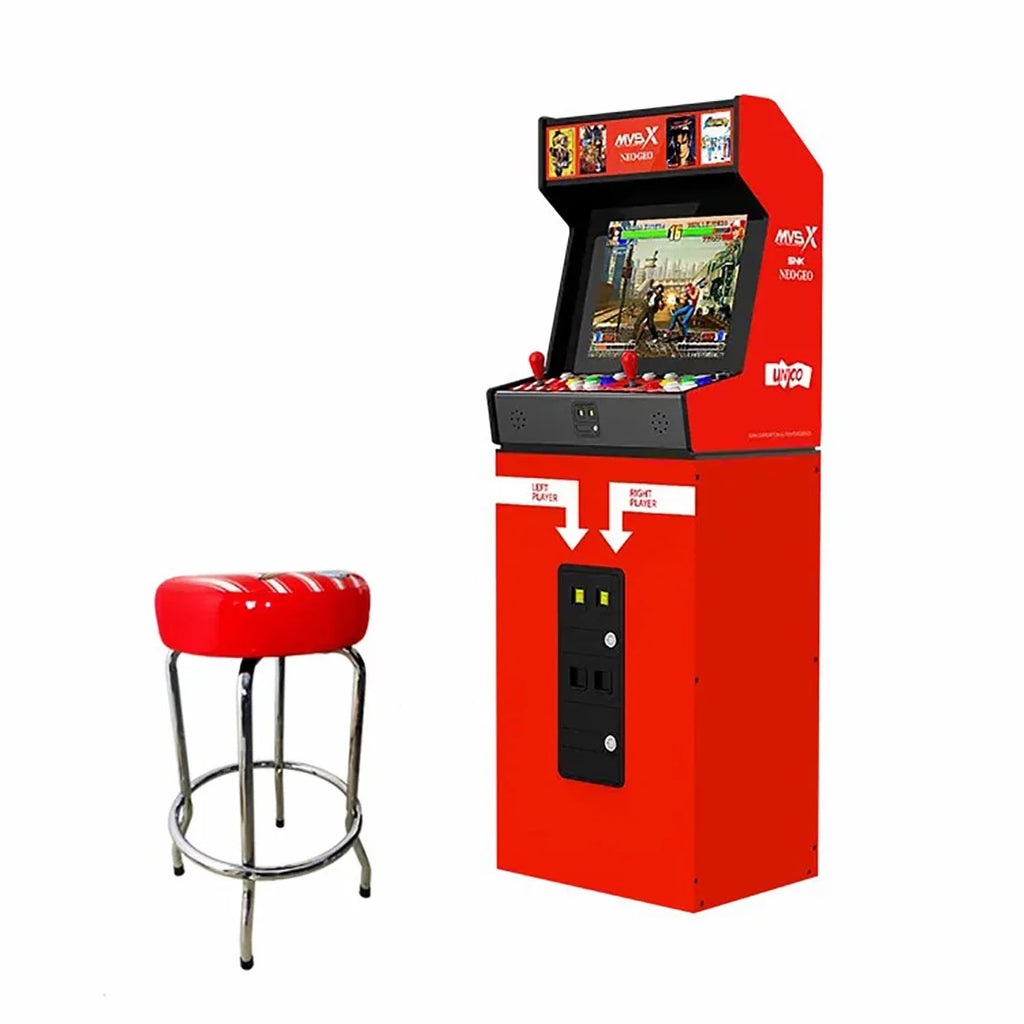 SNK SNK Arcade Two Fight Support Games, Joysticks Stool with Genuine Together Official and 50 Retro MVSX Base Pre-loaded Set, 2 by Unico Players NEOGEO
