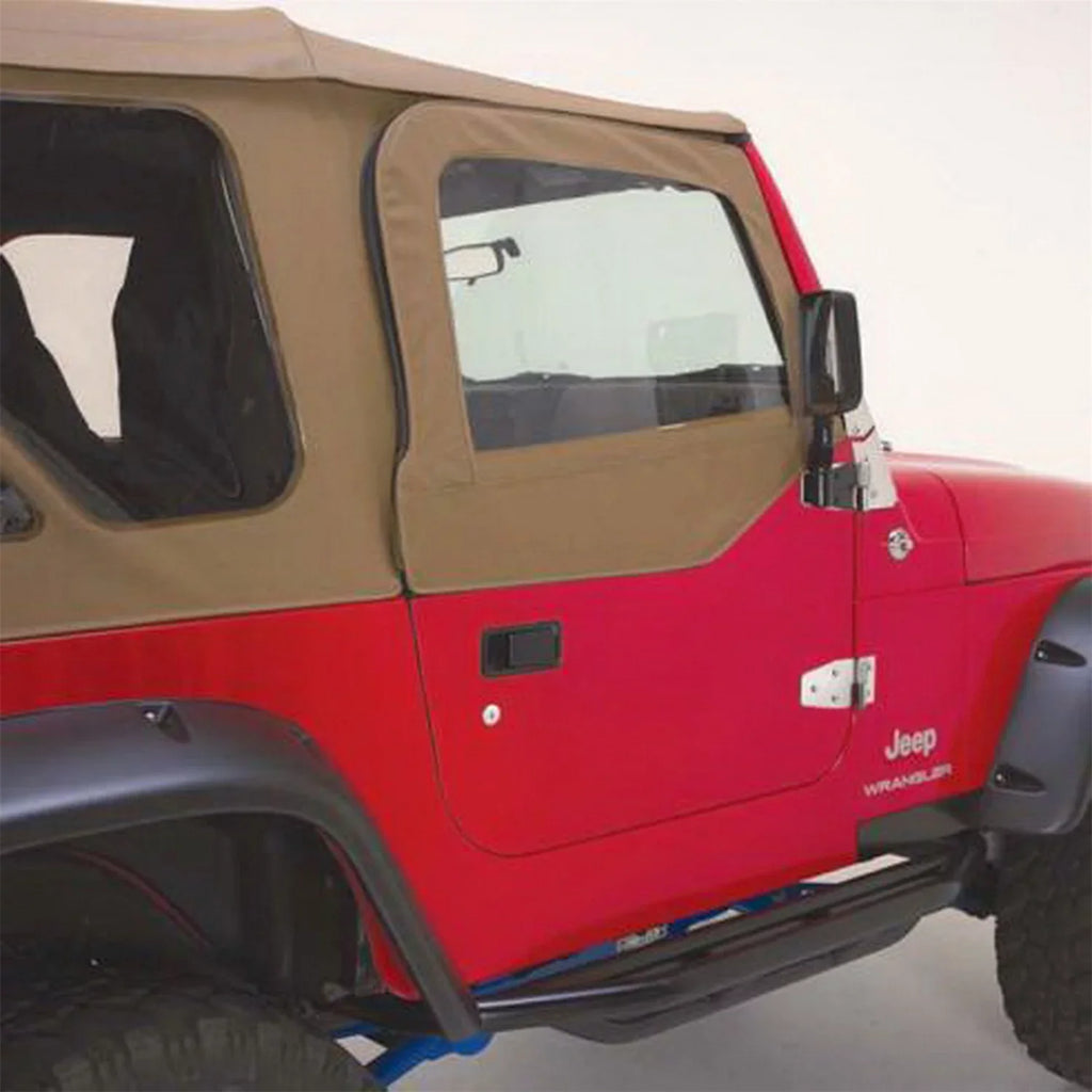 Complete by With Soft & Wrangler For Soft With Hardware RealTruck Frame 68317 Jeep Spice Rampage Kit Upper 1997-2006 Denim Top TJ, Doors,