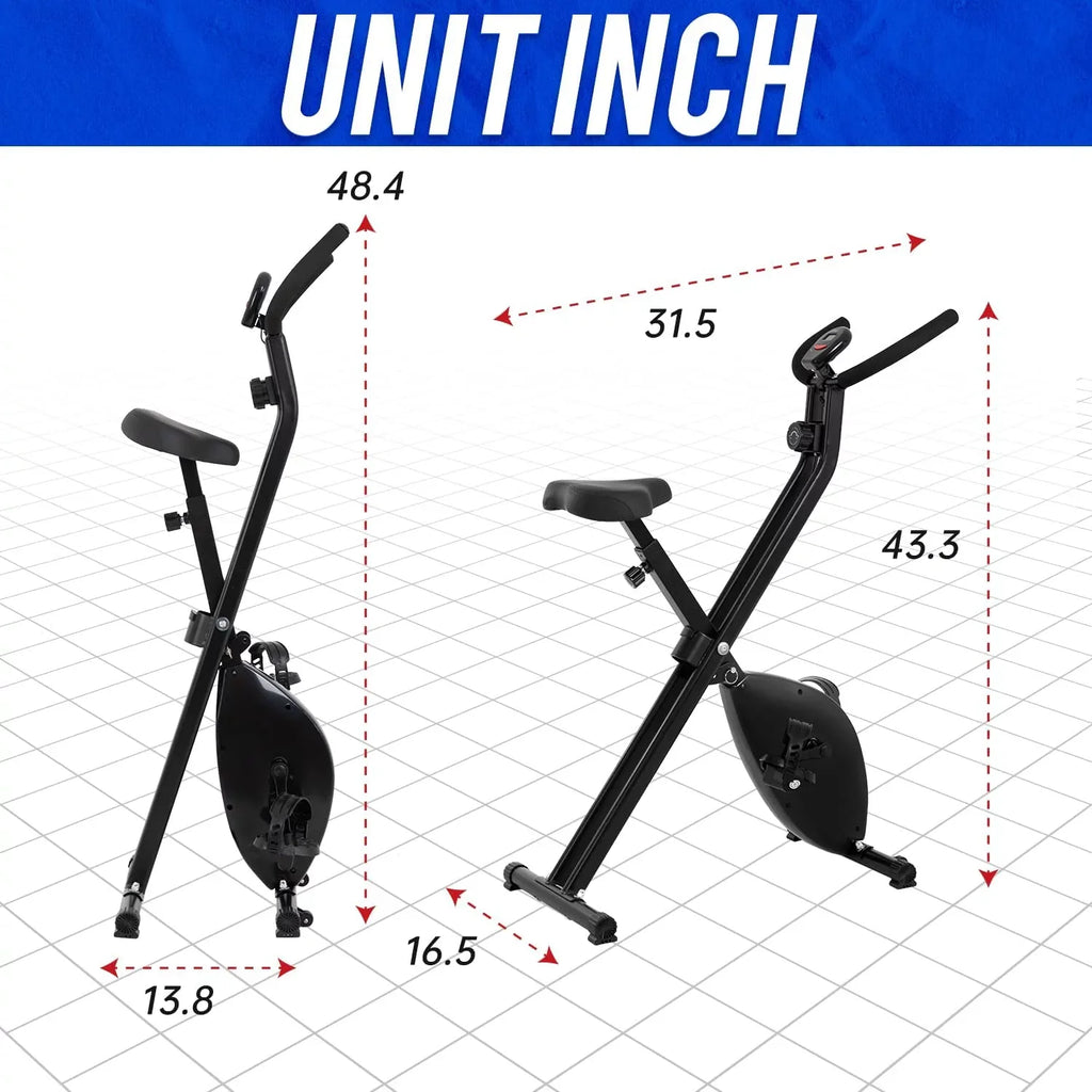 Exercise Levels Stationary of Recumbent Bikes Indoor Exercise 8 Bike FDW Magnetic Foldable with Resistance