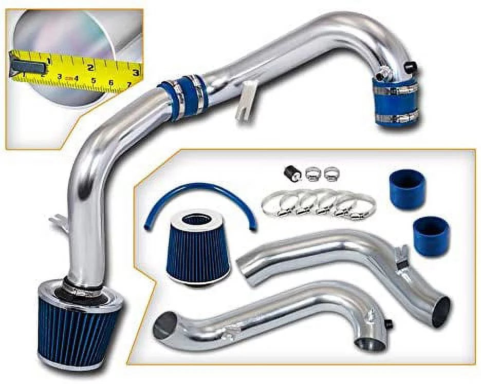 Compatible + For Air Kit BLUE Honda Intake Combo EX/LX/DX Cold Civic Racing Filter 01-05 Rtunes