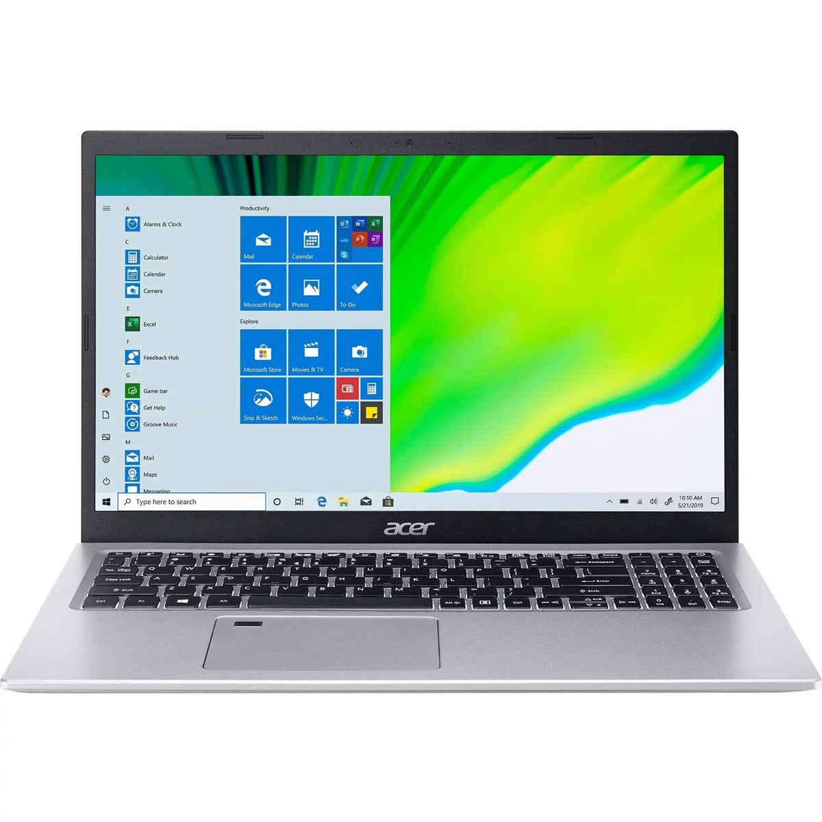 Full Intel Core i7-1165G7, Aspire i7 15.6" 10 Windows HD SSD, 512GB A515-56T-77S8 Touchscreen Laptop, Home, 5 Acer