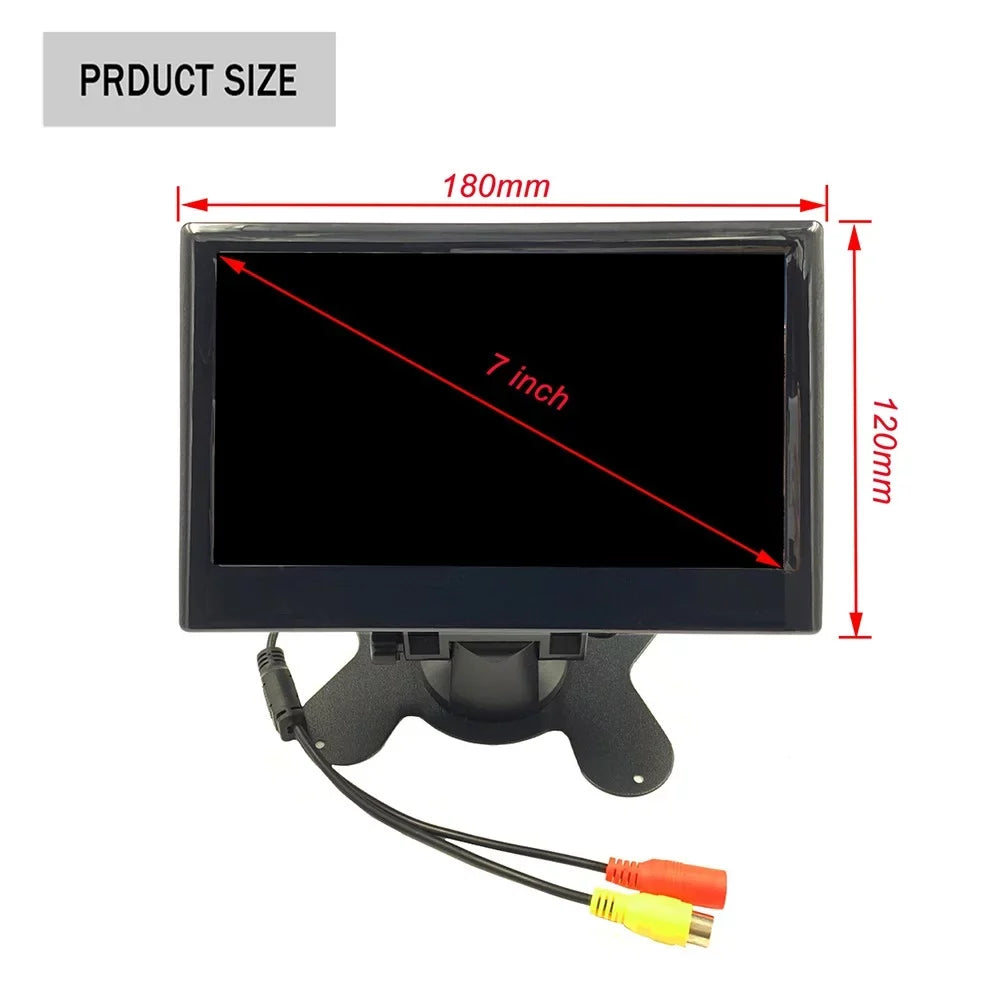 IR Rear LCD Truck View and 7\\\" Lorry Tractor Backup Camera Monitor Reversing Kit Gerich