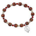 8 7.5 in. with Mcvan BR345 Stretch Miraculous Boxed Bracelet mm Red