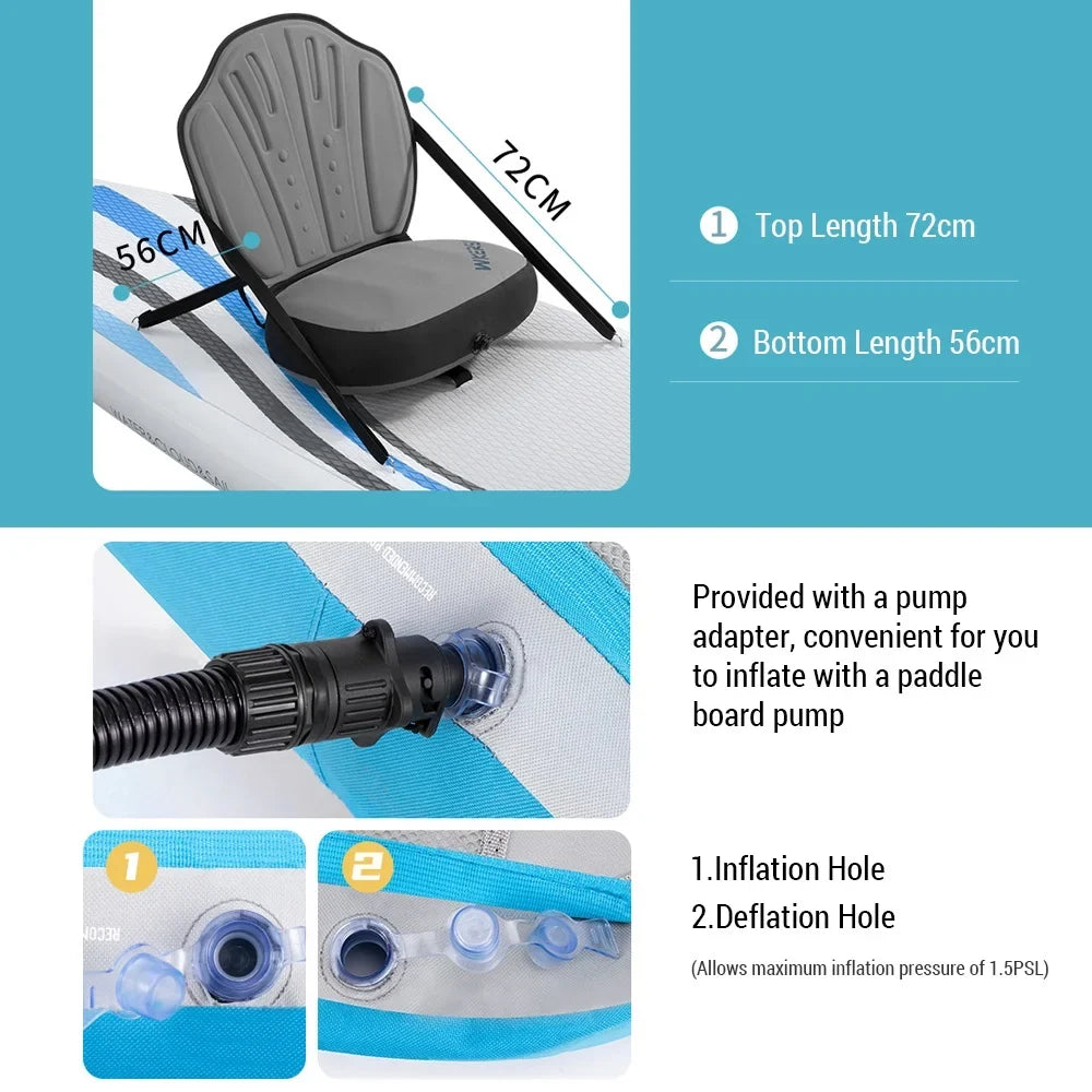 Kayak and Back Seat Adjustable Detachable Ultimate Comfort Support - for Arealer