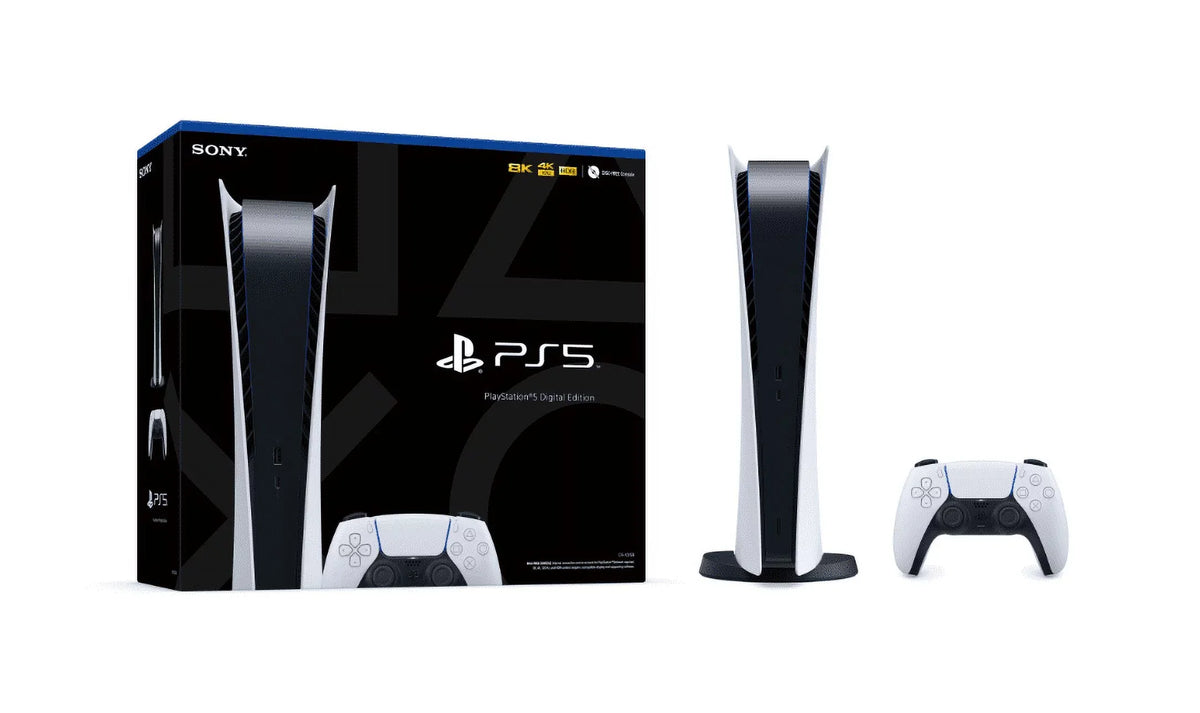 825GB Console Plus Controller - With - White Digital Version, PlayStation - PS5 5 PS Month Wireless Digital All 3 SSD with Membership
