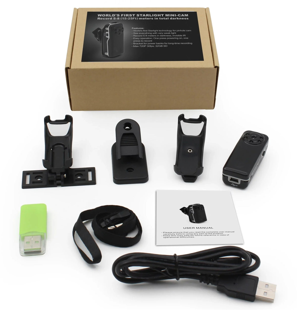 Night Mini Vision Security Video Police Motion Detect Cam Security