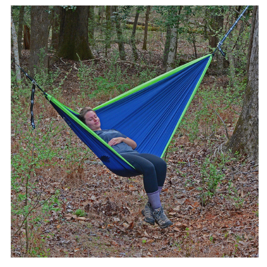 Hamptons Collection 118" Polyester Traveler The Green Hammock Camping and Blue