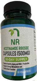 NAD+ NR Nicotinamide Riboside - Capsules) 500mg Veg Booster (60