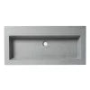 Trough for ABCO40TR Solid ALFI Sink Matte Concrete Bathroom the Gray 40" brand