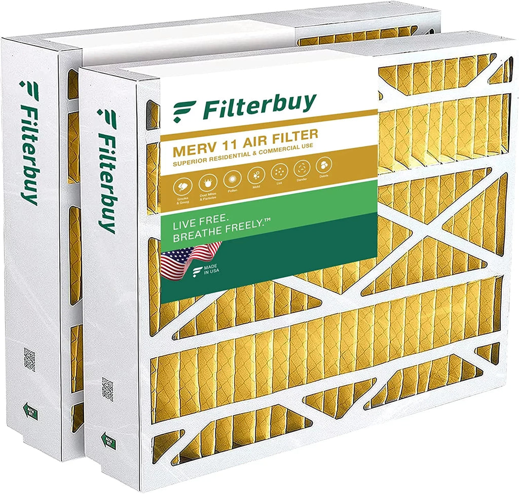 X8790 Pleated Lennox 11 Air PCO14-23 Filterbuy 20x21x5 for / Furnace AC MERV Filters (2-Pack) HVAC