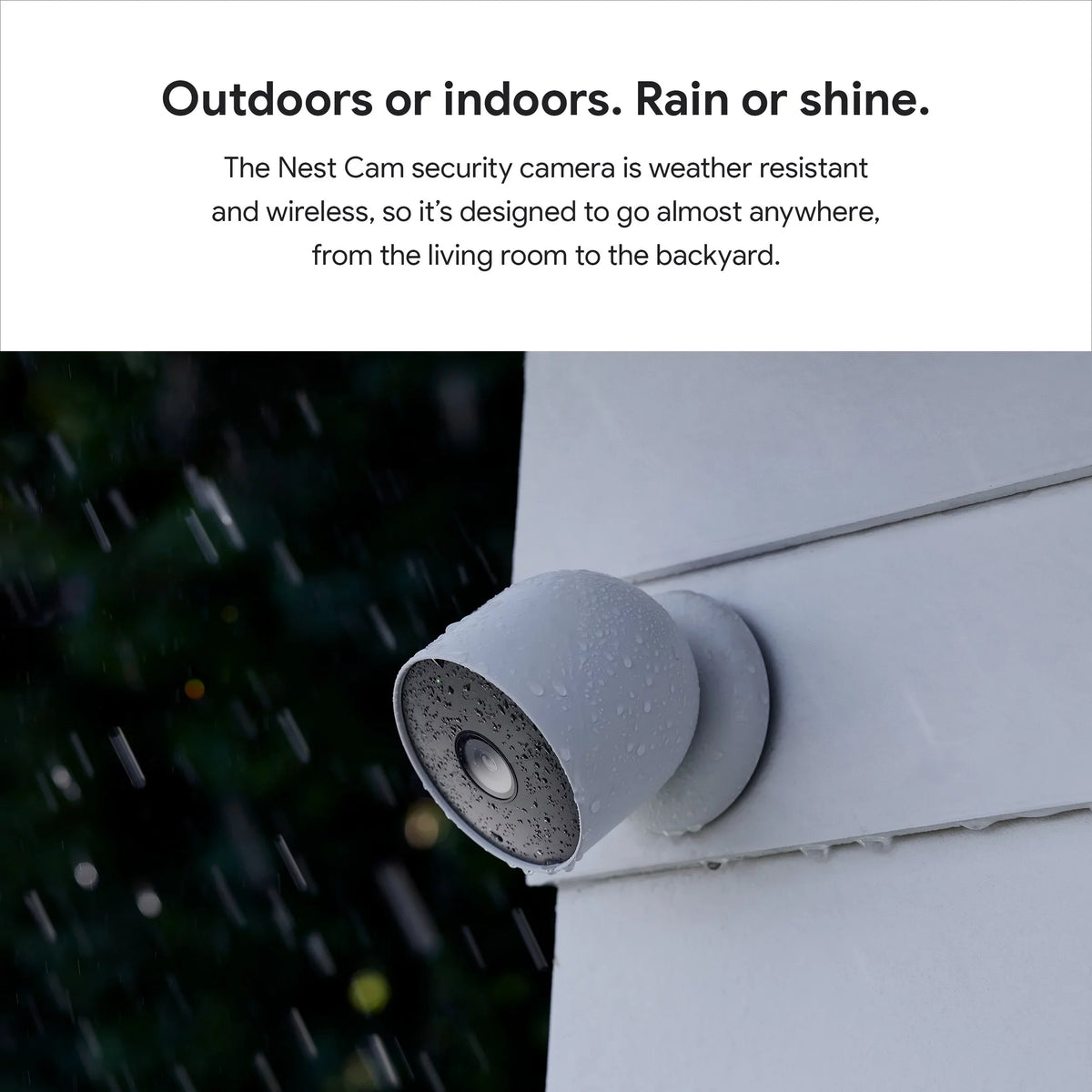 Camera 1pk Nest battery) or indoor, (outdoor White