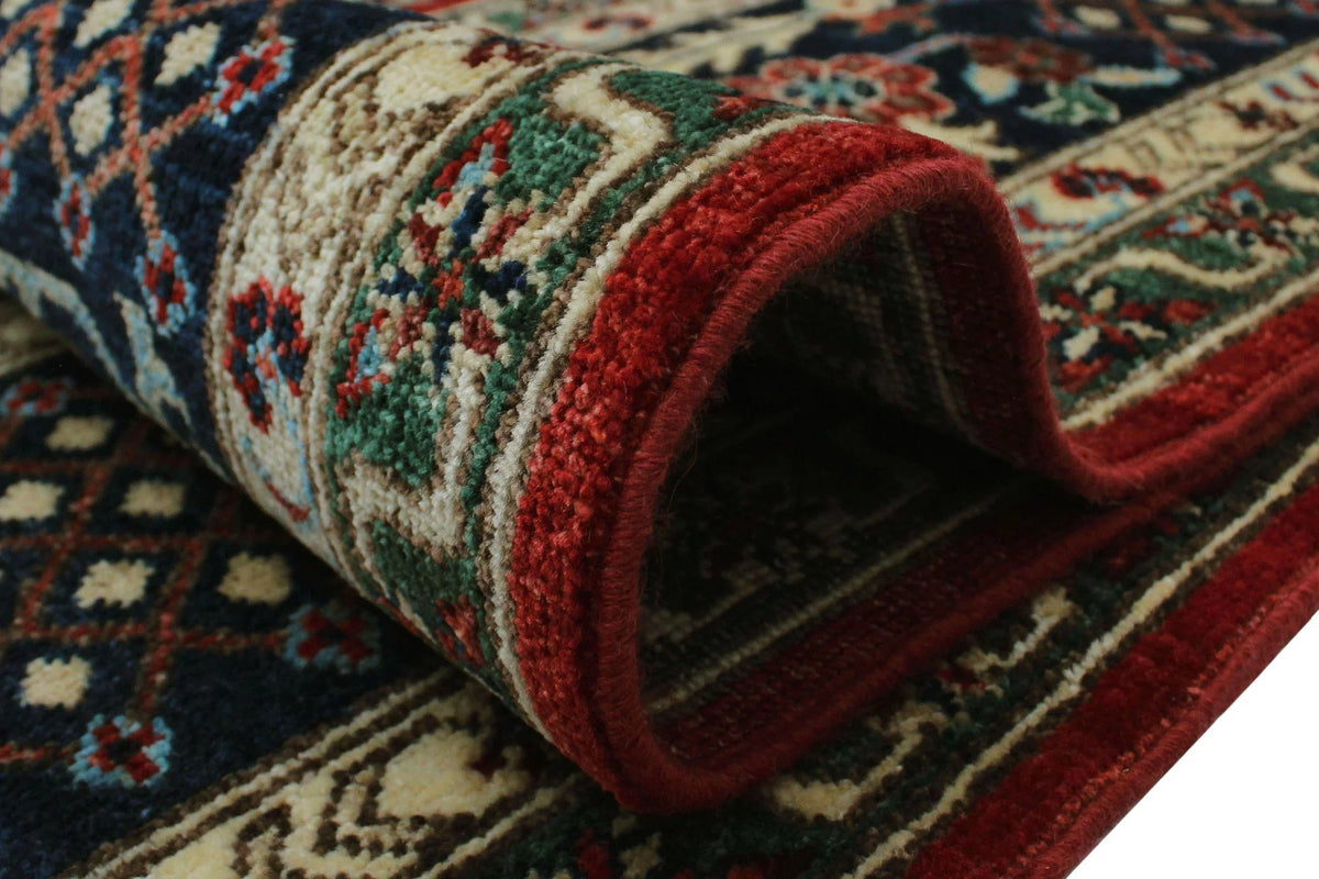x Rug, Alonzo 9'10" Red/Blue Aria 7'11"