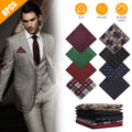 Dot 8PCS Men Square Pocket Floral Party Silk Fashion Handkerchief Hanky Wedding