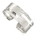 Solid Fancy Jewelry Gifts Hammered Sterling Bracelet Polished Silver for Bangle Women Cuff 925 Stackable