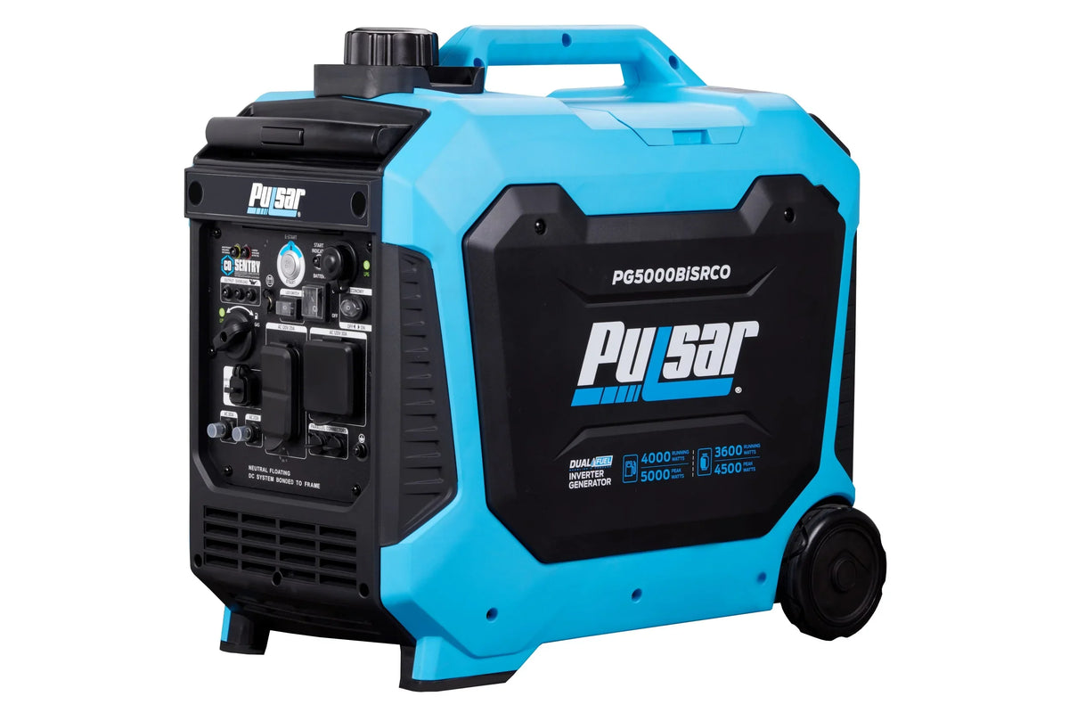 Start Pulsar Fuel RV with 5000-Watt Dual Generator Inverter Sentry CO Ready Remote and