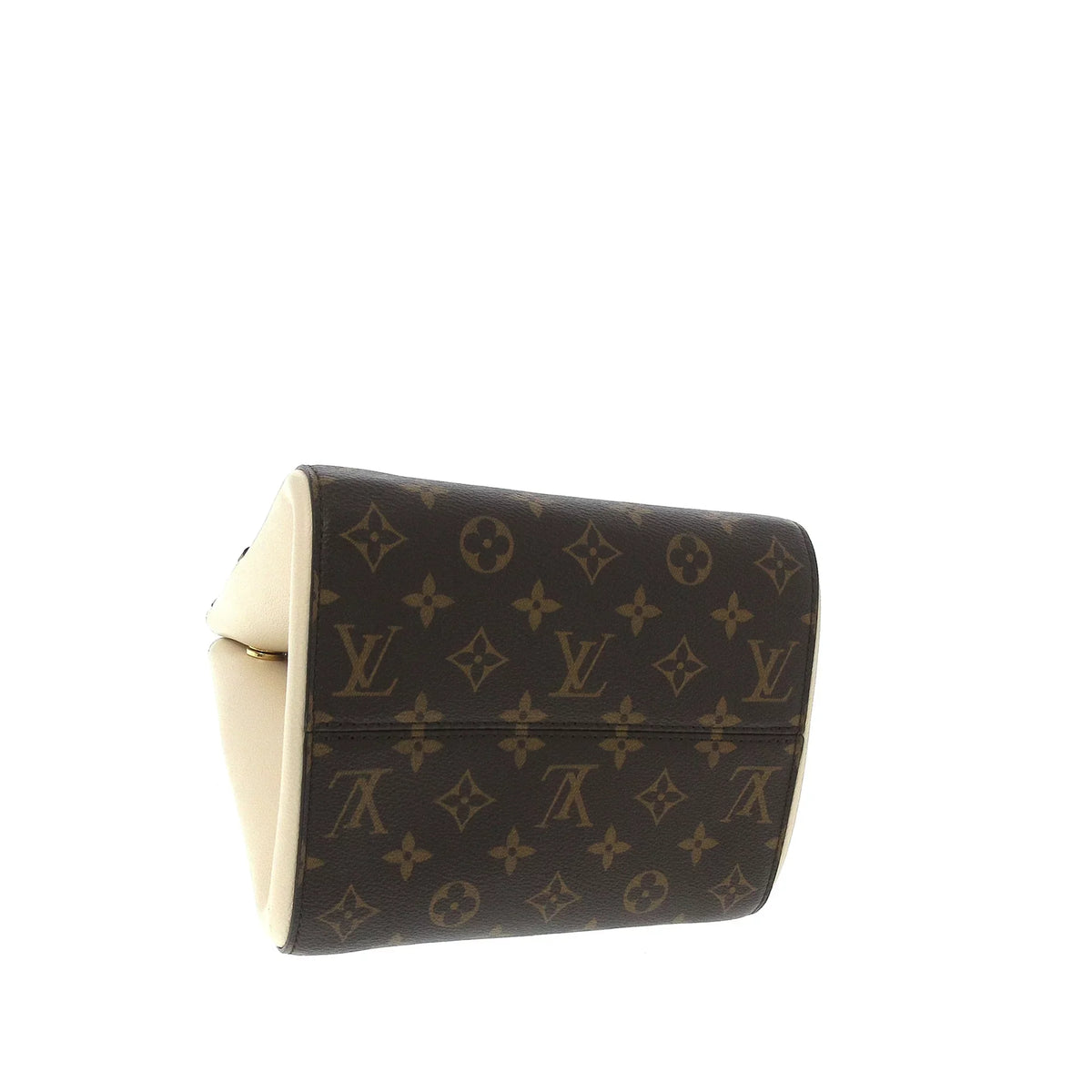 Fold PM (Good) Satchel Authenticated Canvas Louis Pre-Owned Brown Tote Vuitton Unisex Monogram