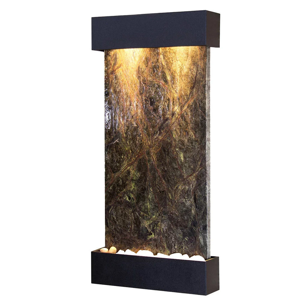 Black WCS1705 Creek Wall Whispering Fountain Green Adagio Marble Textured
