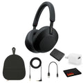 Charging Playback Time, Control Sony Calling, Cube Alexa Kit WH-1000XM5 30 Over-Ear and Voice - with Hours Headphones Hands-Free Noise-Canceling Charger Wireless (Black), Portable