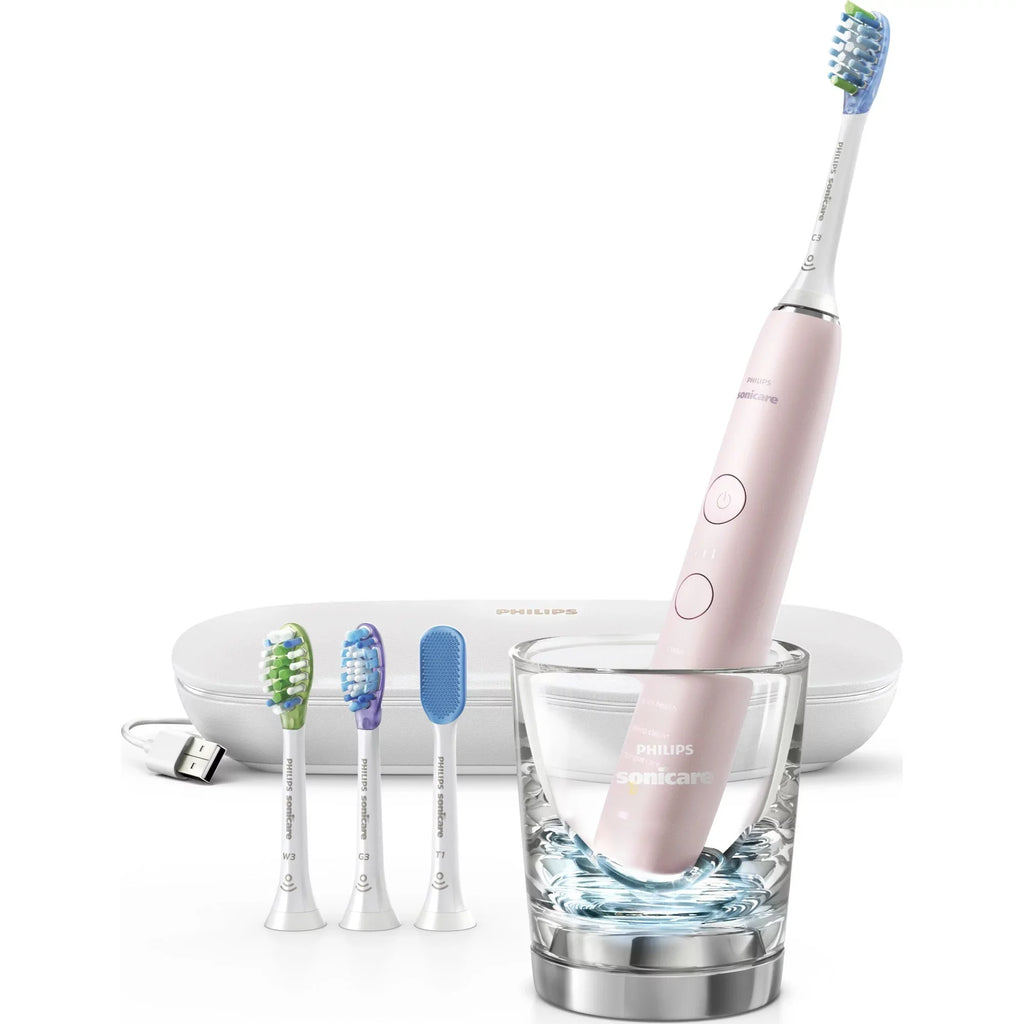 Rechargeable Smart Power 9500 Philips DiamondClean Electric HX9924/21 Pink, Toothbrush, Sonicare