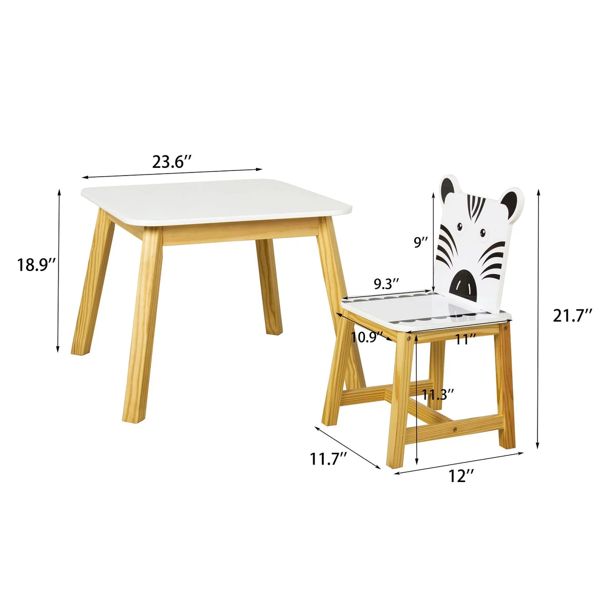 5 Drawing Kids Animals for Wood Table Chair Learning Piece Toddler 4 Crafts White Cartoon Set and Table Playing with Chairs Kids Set Table