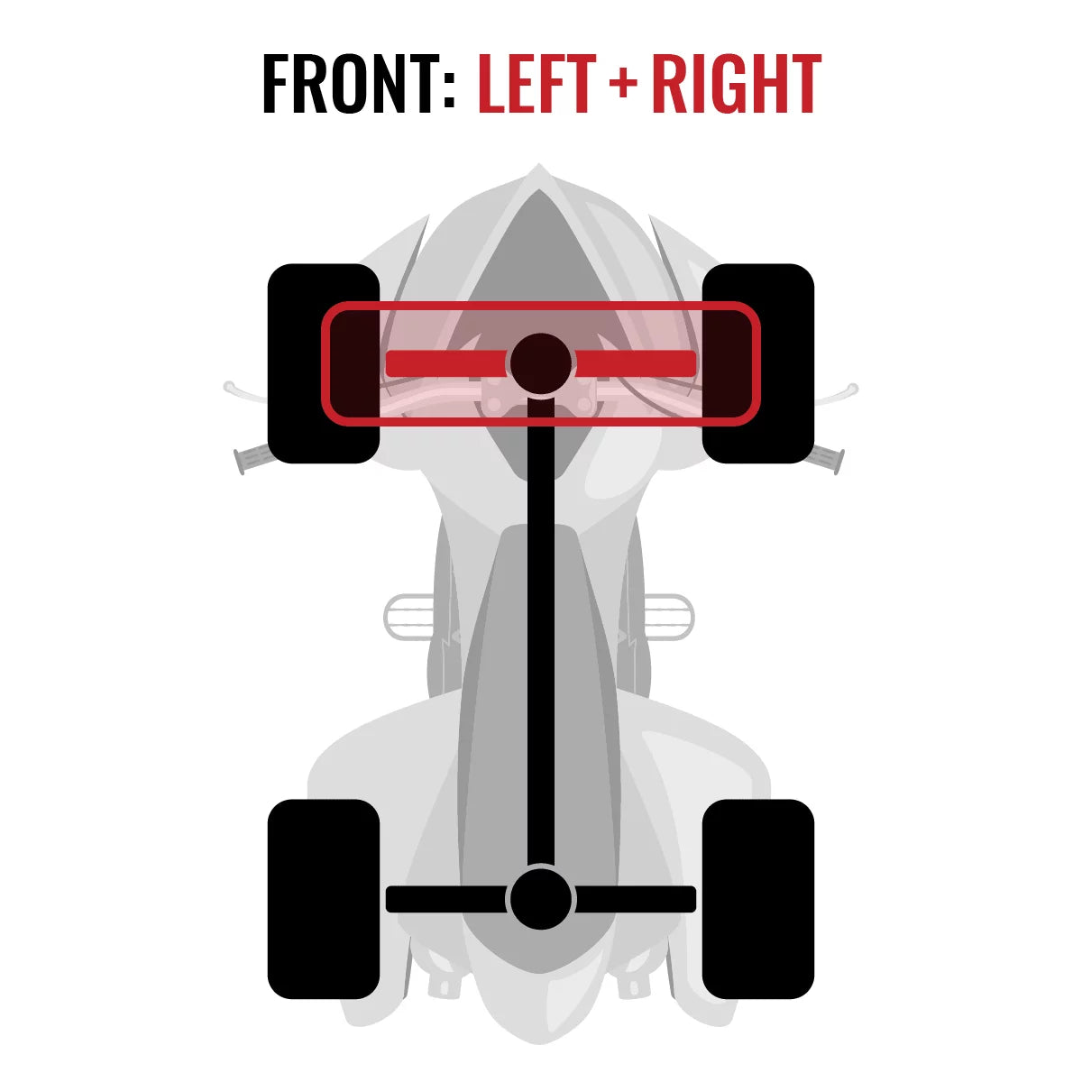 1000 compatible - Left Can-Am XT DPS XT-P Sixity Commander Right Front 4X4 XT Axle 2015 with 2 STD pc
