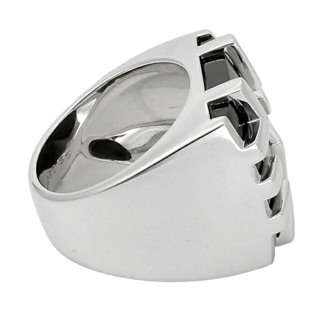 Pre-Owned Dragon Kiss Cartier Tiger the Ring White Eye of (Good) K18WG Gold