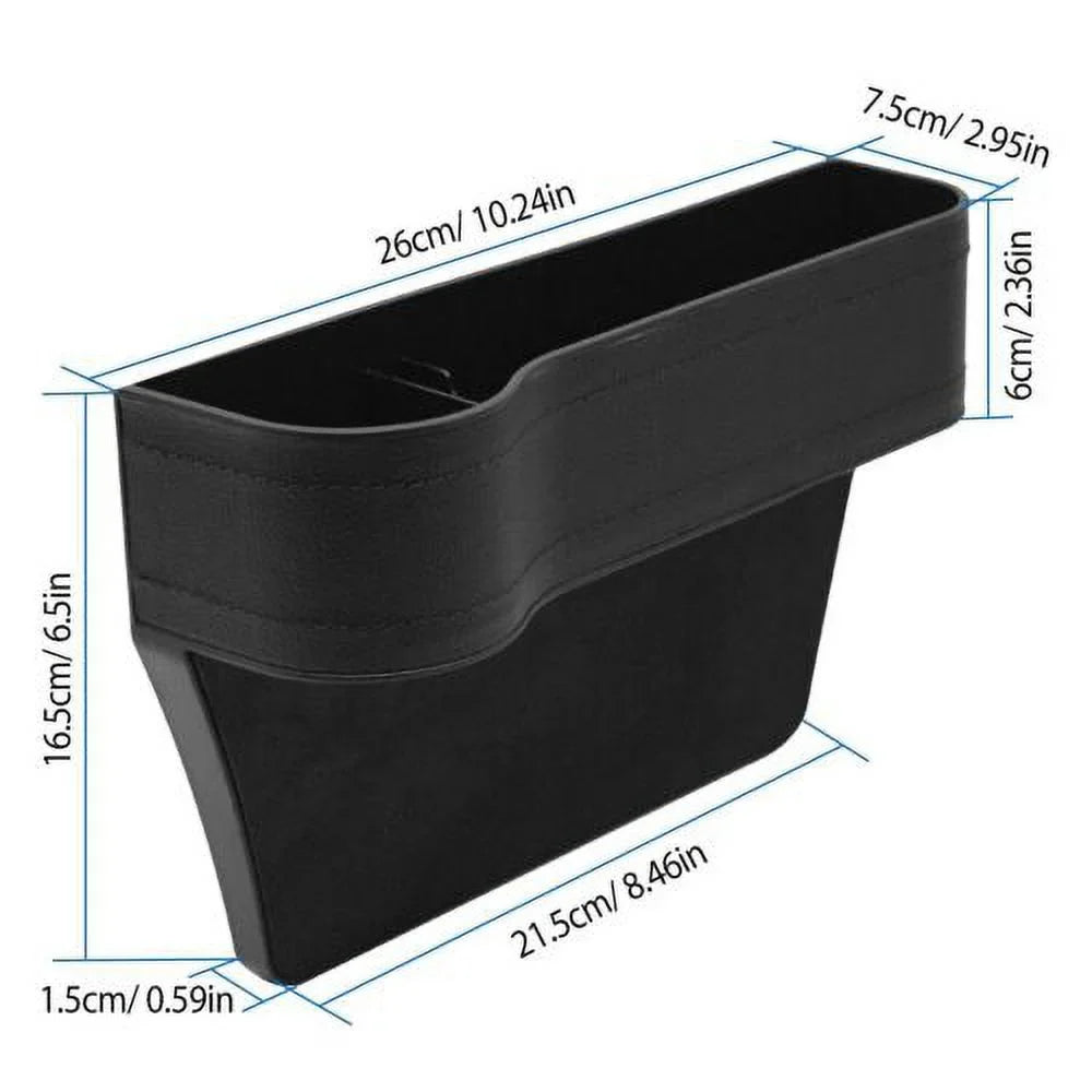 Cup Gap Organizer Box Car Holder Console Side Auto Seat Phone Storage Key 2Pcs