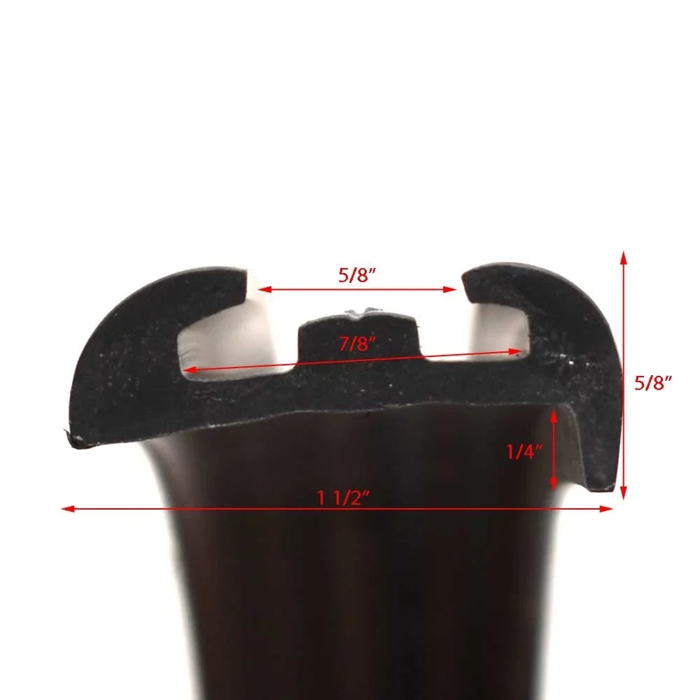 | Boat Inch (55FT) Semi-Rigid 2078 Black 1/2 Barbour 1 Rub Rail Ranger