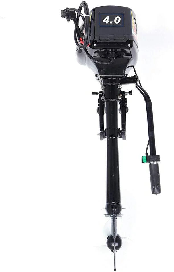 Miumaeov Electric Marine Trolling Motor 1000W Outboard Motor 4HP Driver Brushless Propeller Motor, Propeller Electric Duty Start Outboard Heavy Engine Trolley Boat