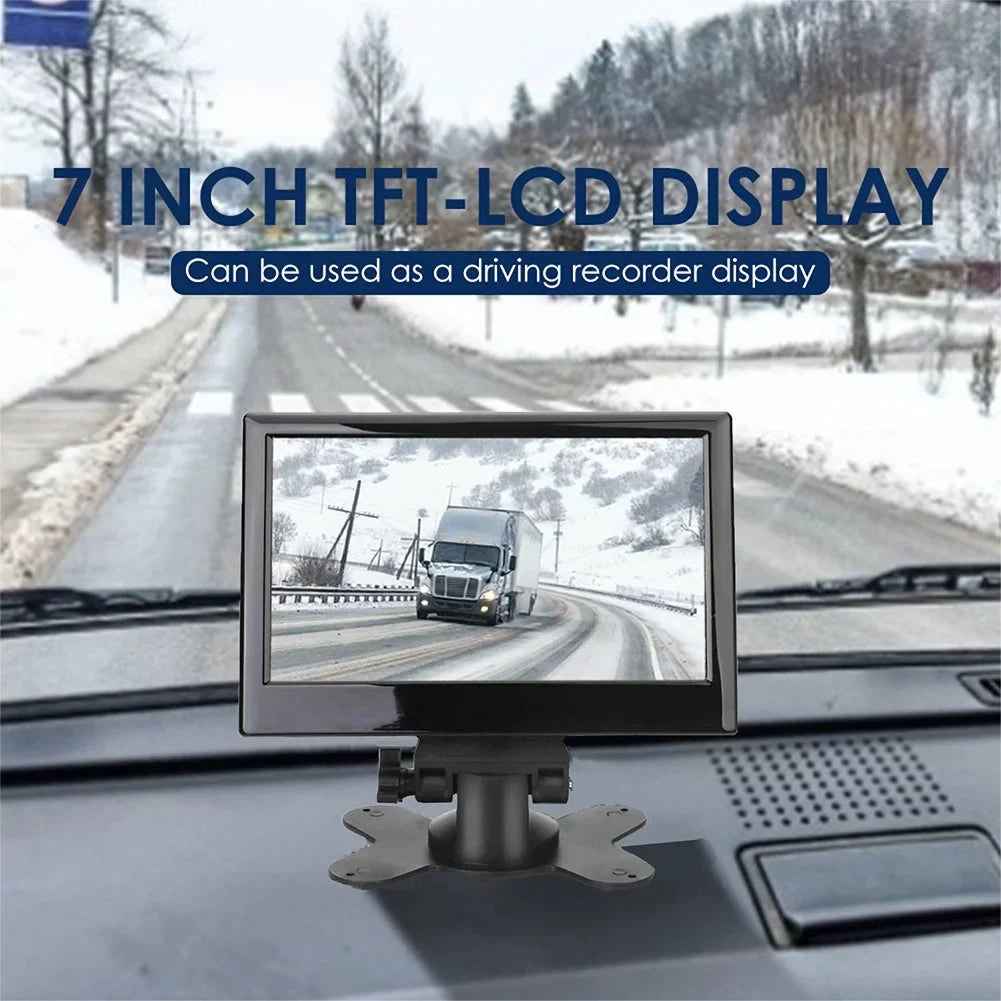 IR Rear LCD Truck View and 7\\\" Lorry Tractor Backup Camera Monitor Reversing Kit Gerich