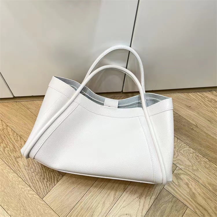 Large Leather Women,Slouchy Shoulder Tote Bag Nvzi Bag（White） Capacity Tote Vegan Leather Work Oversized Bags,Genuine for