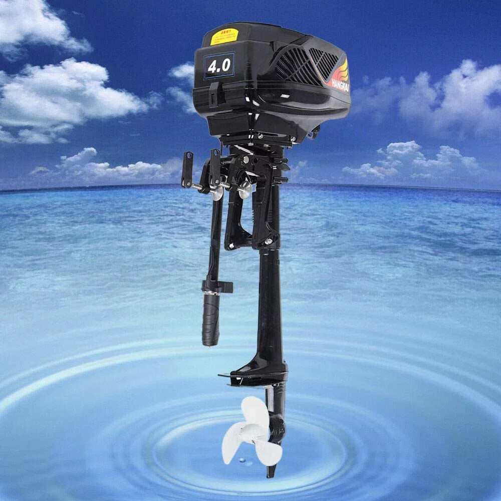 Miumaeov Electric Marine Trolling Motor 1000W Outboard Motor 4HP Driver Brushless Propeller Motor, Propeller Electric Duty Start Outboard Heavy Engine Trolley Boat