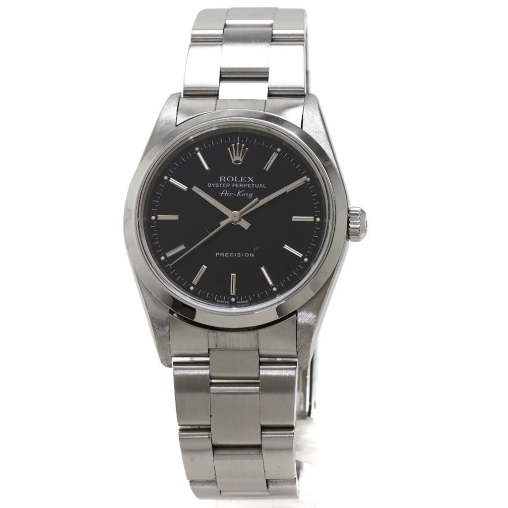 ROLEX Pre-Owned Steel Stainless 14000M Watch (Good) SS Rolex King Air Men's