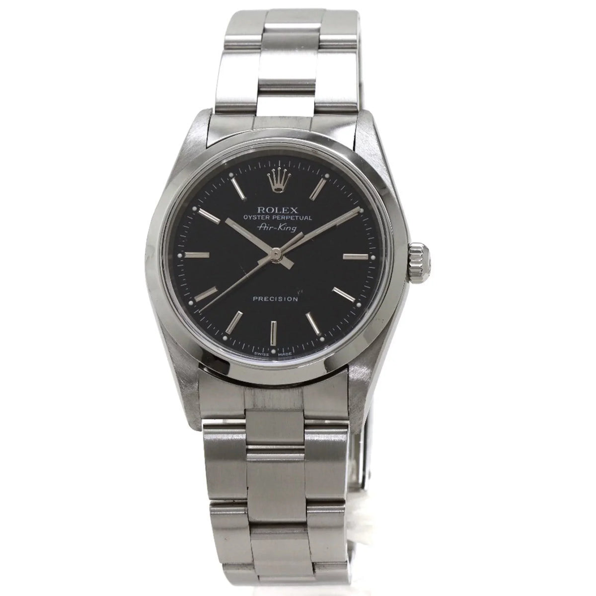 ROLEX Pre-Owned Steel Stainless 14000M Watch (Good) SS Rolex King Air Men's