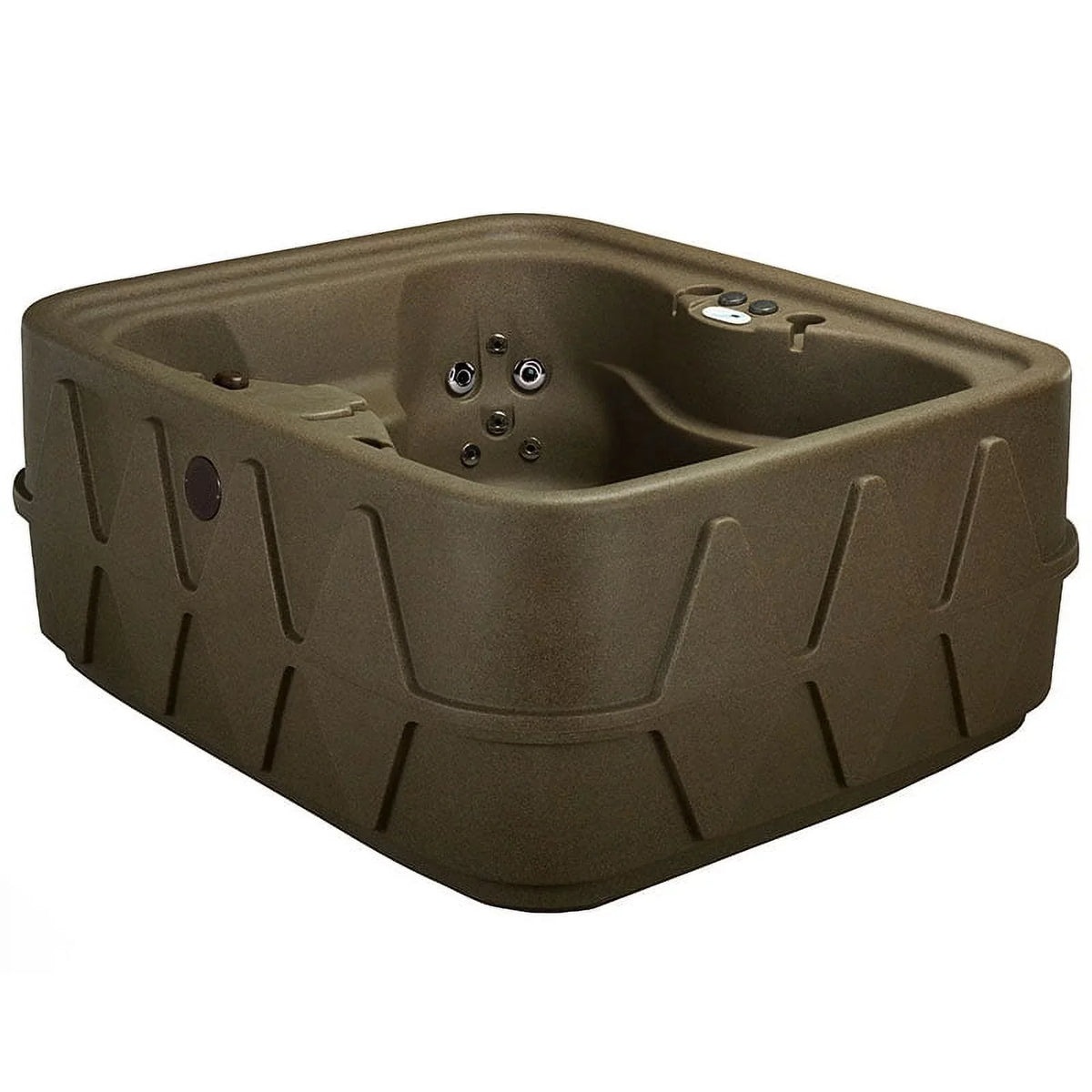 AR-400 Hot Aquarest Jacuzzi® - Powered 20 Tub w/LED 4- Spas Person Jet- Select waterfall Brownstone Plug and Play - By